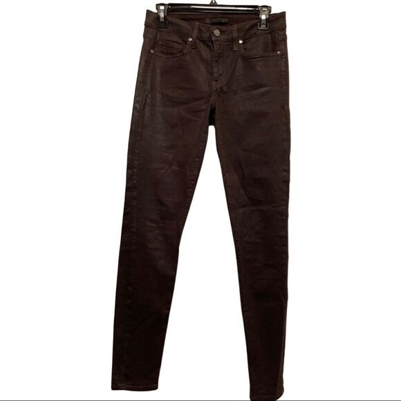GENETIC Stem Mid Rise Skinny Jeans in Black Licorice - Picture 2 of 7